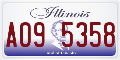 IL license plate A095358