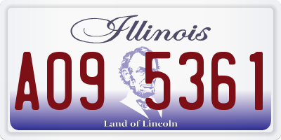IL license plate A095361