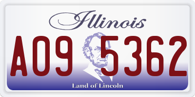 IL license plate A095362