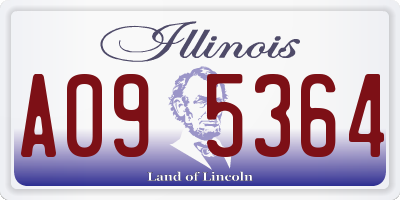 IL license plate A095364