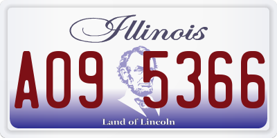 IL license plate A095366