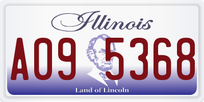 IL license plate A095368