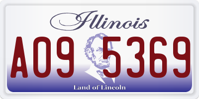 IL license plate A095369