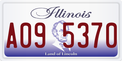 IL license plate A095370