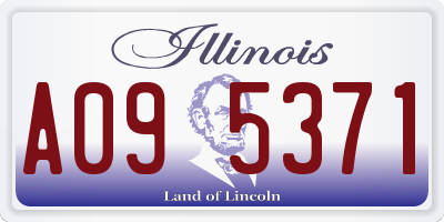 IL license plate A095371