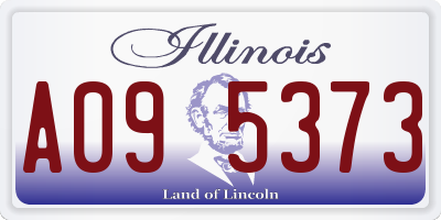 IL license plate A095373
