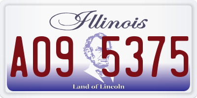 IL license plate A095375