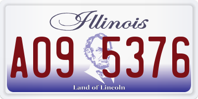 IL license plate A095376