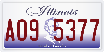 IL license plate A095377