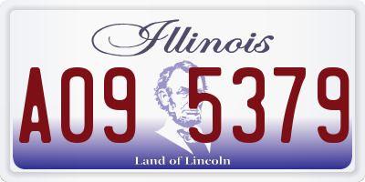 IL license plate A095379