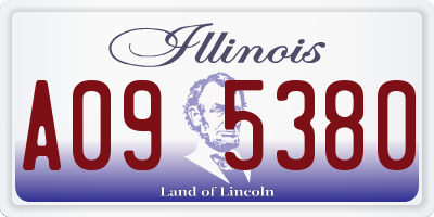 IL license plate A095380