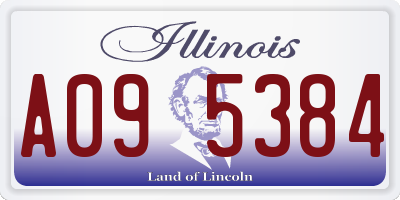IL license plate A095384