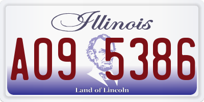 IL license plate A095386