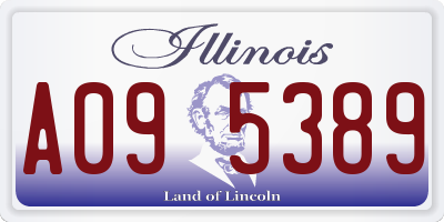 IL license plate A095389