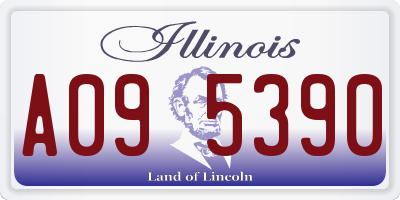 IL license plate A095390