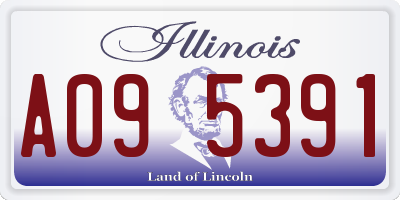 IL license plate A095391