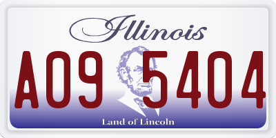 IL license plate A095404