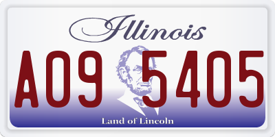 IL license plate A095405