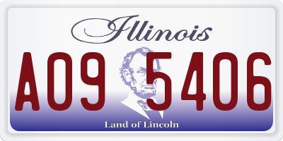 IL license plate A095406