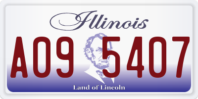 IL license plate A095407