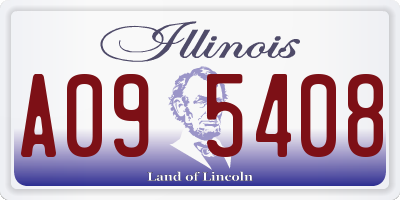 IL license plate A095408