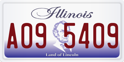 IL license plate A095409