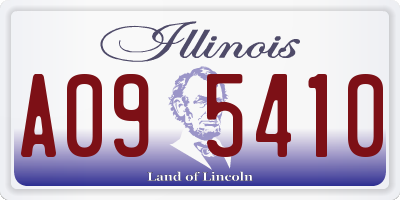 IL license plate A095410