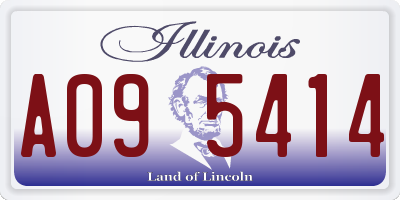 IL license plate A095414