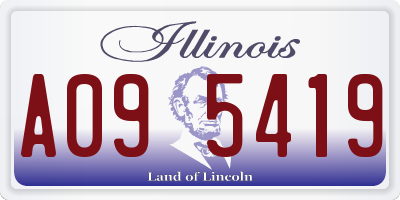 IL license plate A095419