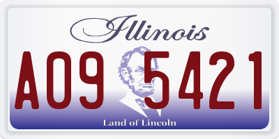 IL license plate A095421