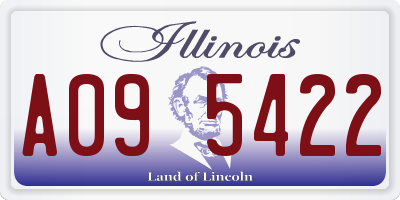 IL license plate A095422