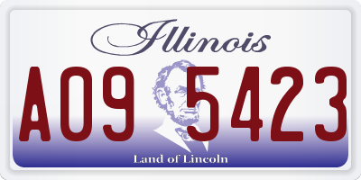 IL license plate A095423