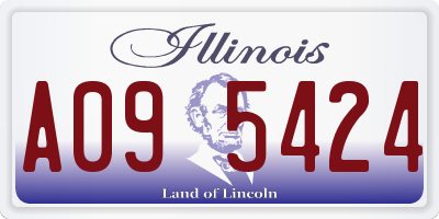 IL license plate A095424