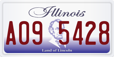 IL license plate A095428