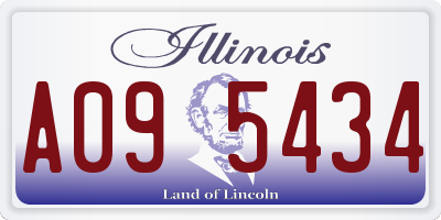 IL license plate A095434