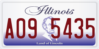 IL license plate A095435
