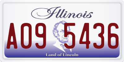 IL license plate A095436