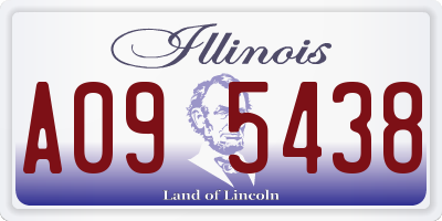 IL license plate A095438