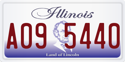 IL license plate A095440