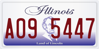 IL license plate A095447