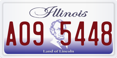 IL license plate A095448