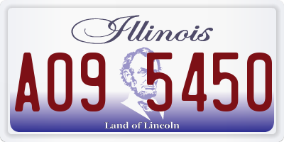 IL license plate A095450