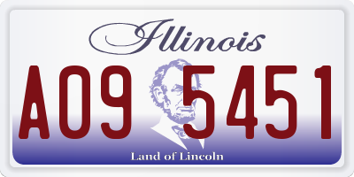 IL license plate A095451