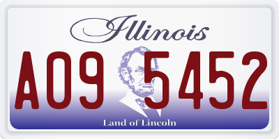 IL license plate A095452