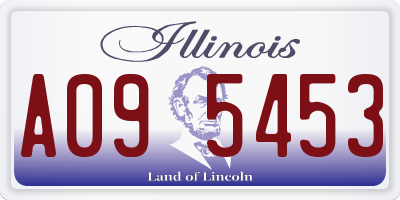 IL license plate A095453