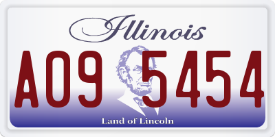 IL license plate A095454