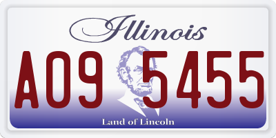 IL license plate A095455
