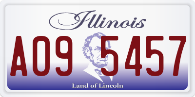 IL license plate A095457