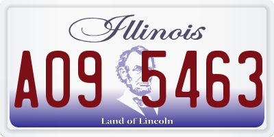 IL license plate A095463