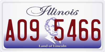 IL license plate A095466